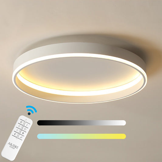 Ailiebe Design® LED-Deckenleuchte Dimmbar mit Fernbedienung mit Memory Funktion Modern Elegant Durchmesser 40cm Rund Milchweiß ADLEDD025
