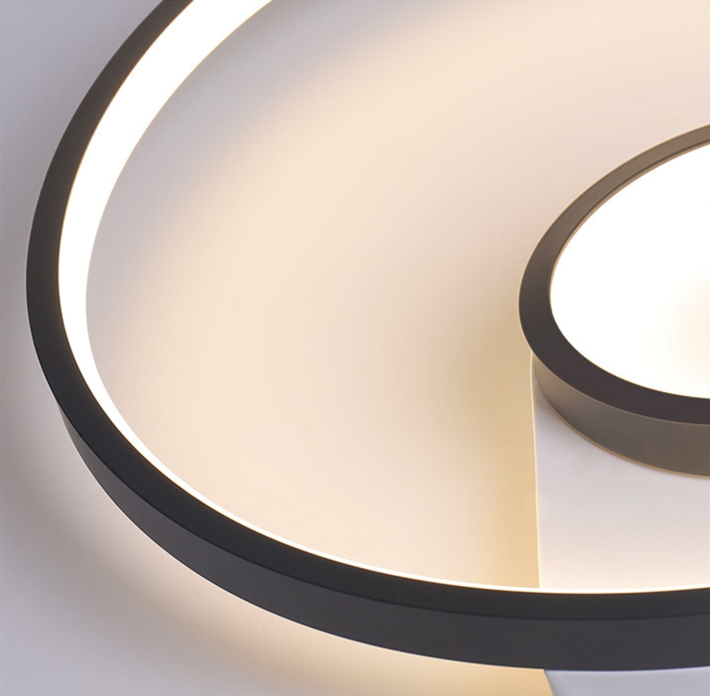 Ailiebe Design® LED-Deckenleuchte Dimmbar mit Fernbedienung mit Memory Funktion Modern Kreativ Durchmesser 40cm Spirale Schwarz ADLEDD026
