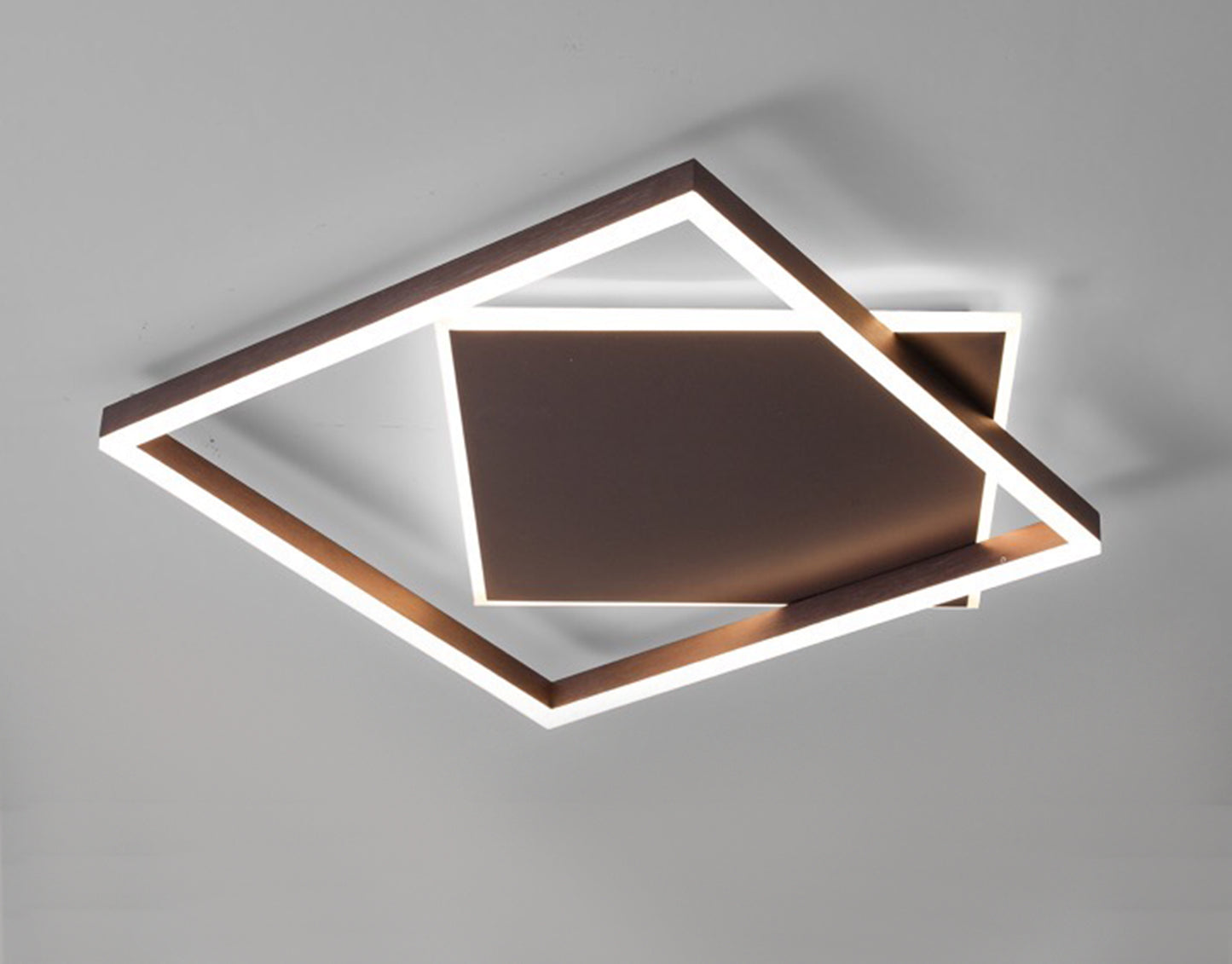 Ailiebe Design® LED-Deckenleuchte Dimmbar mit Fernbedienung mit Memory Funktion Modern Quadratisch Schwarz ADLEDD028