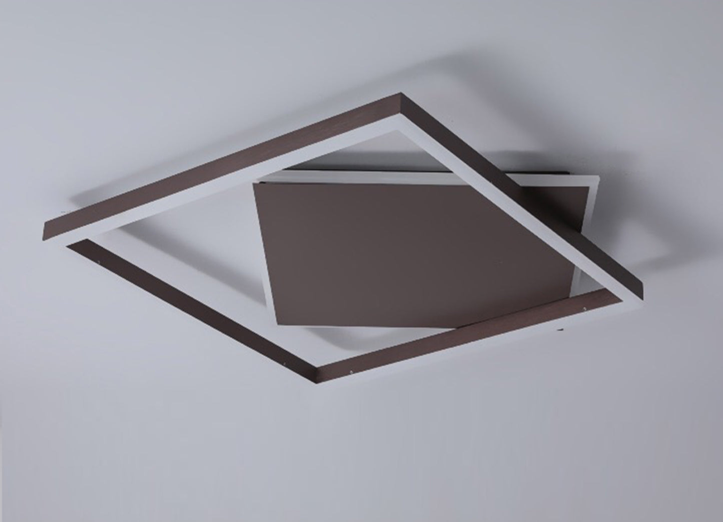 Ailiebe Design® LED-Deckenleuchte Dimmbar mit Fernbedienung mit Memory Funktion Modern Quadratisch Schwarz ADLEDD028